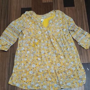 Old Navy Yellow Floral Dress NWT